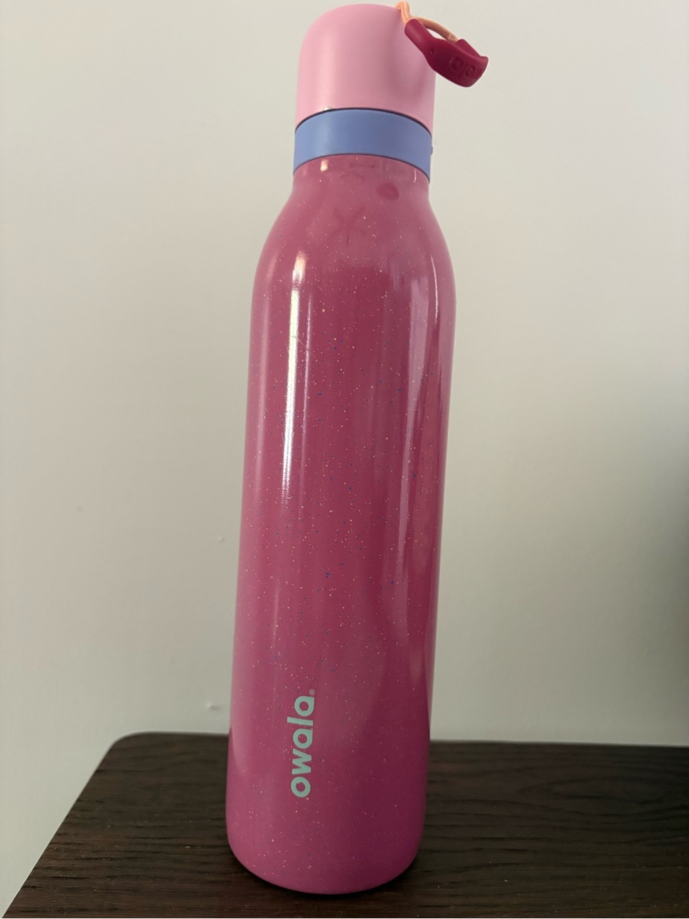 Used Pink Owala 24oz Free Sip Water Bottle